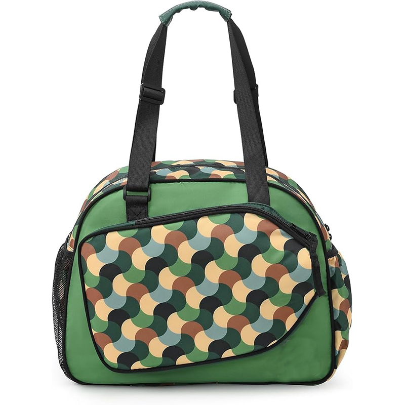 1 Multi-color multi-functional sports bag with novel style, equipped with racket holder and side bag