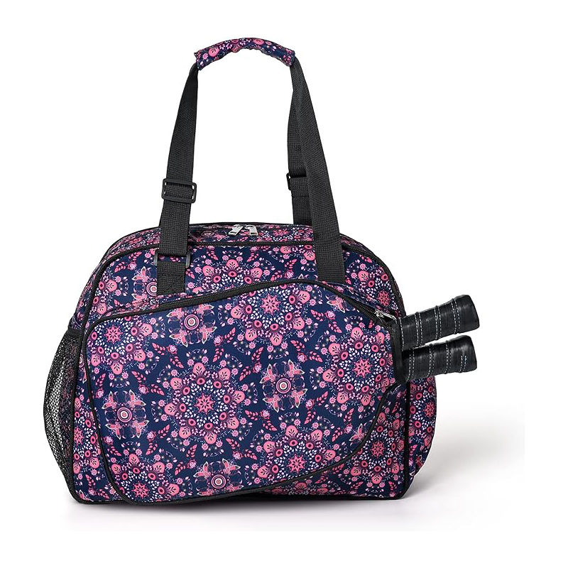 1 Multi-color multi-functional sports bag with novel style, equipped with racket holder and side bag