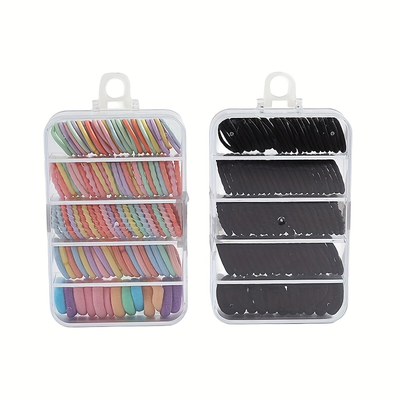 2盒 头带发饰套装，女式橡皮筋头带，发带系发小橡皮筋毛巾圈发饰，理想的礼物选择