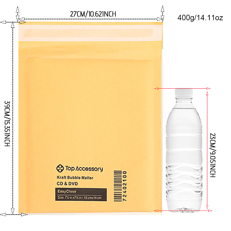 12 个气泡邮寄袋、防水信封、运输信封、带衬垫的气泡信封，用于运输/包装/邮寄，可自行密封。