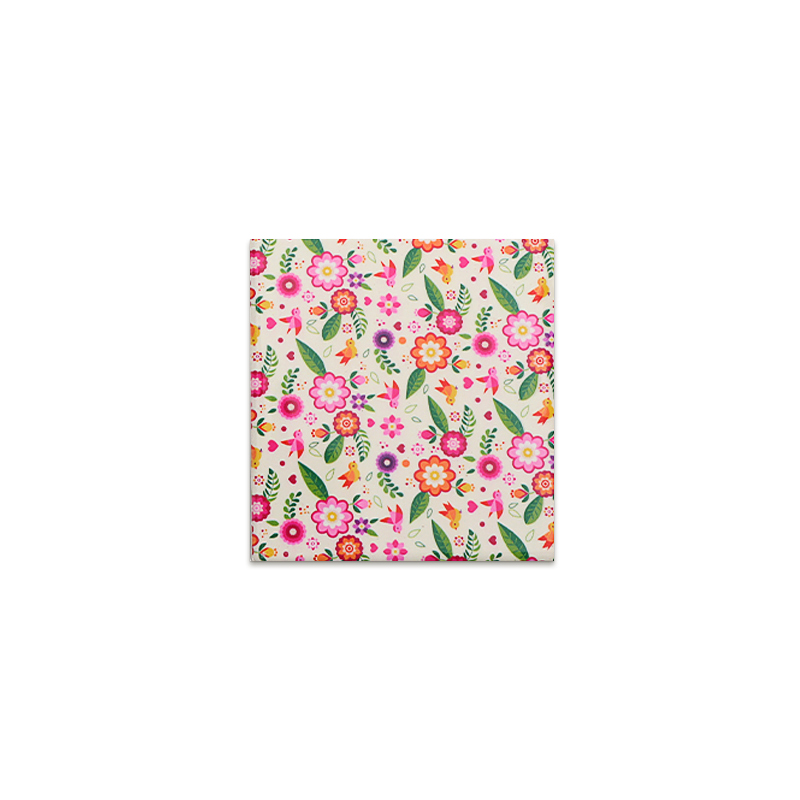 Retro floral Wooden Coaster-heat-proof and non-slip, suitable for home, office and party decorative tablecloth.
