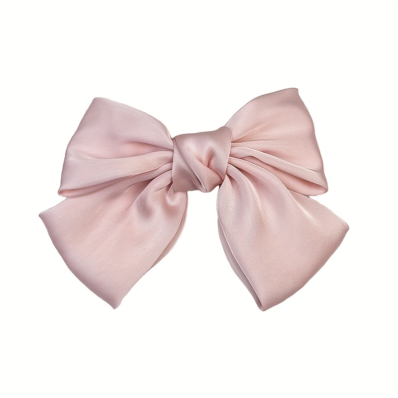 女士法式复古蝴蝶发巾-多色长丝带发带，优雅蝶结发绳及马尾夹，日常/感恩节复古发饰