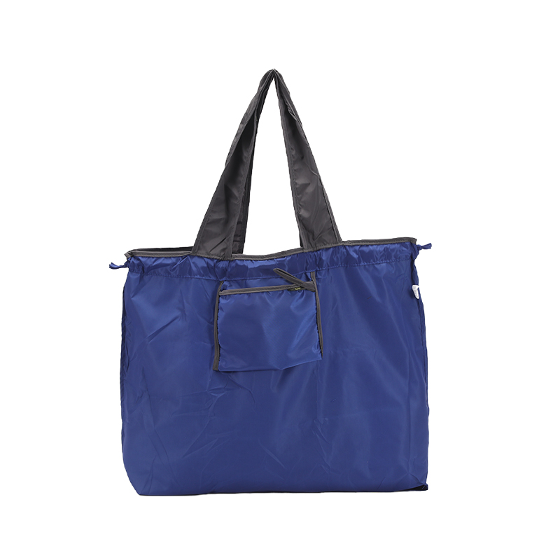 一件可重复使用的购物袋，防漏，带肩带和加固底部的方形设计，用于杂货，旅行和日常使用