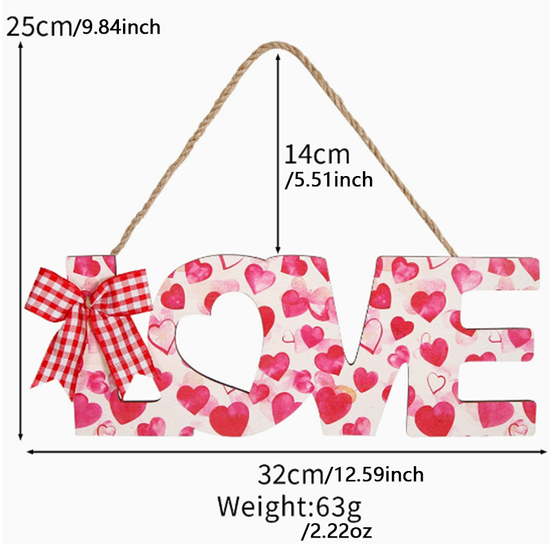 4 pieces of LOVE theme LOVE ornaments are used for home decoration on Valentine's Day. A variety of romantic designs inject sweet atmosphere into the space and create a sense of festival ceremony.