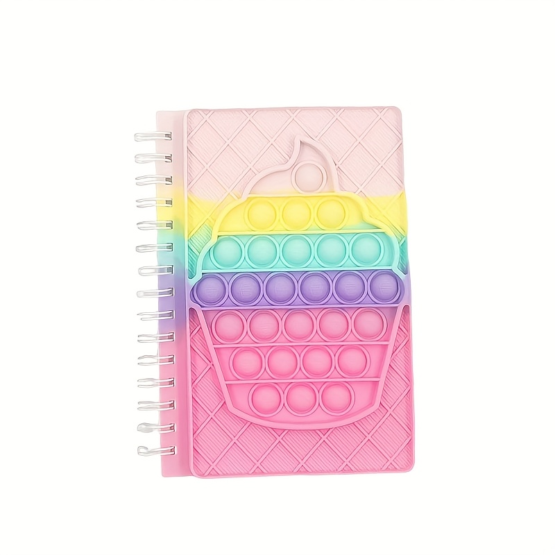 一件彩虹泡泡解压笔记本 适用于节日送礼、办公学习场景 创意解压设计 + 实用书写功能 送亲友有新意，自用解压又高效  