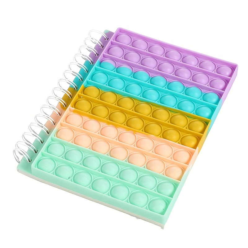 一件彩虹泡泡解压笔记本 适用于节日送礼、办公学习场景 创意解压设计 + 实用书写功能 送亲友有新意，自用解压又高效  