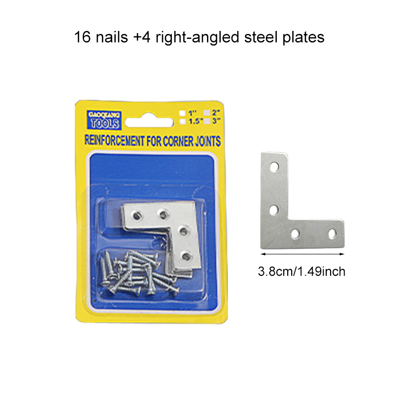 Furniture corner code set is used for wardrobe, tables and chairs, bookshelves and other furniture assembly and maintenance scenarios multi-specification L-type/T-type optional solid and durable easy reinforcement furniture structure