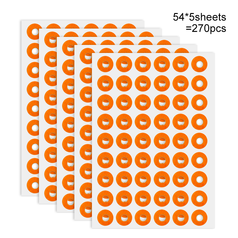 270pcs多功能环形彩色贴纸 适用于儿童手工  节日布置  物品标识 荧光多色 + 环形设计 一贴提升场景趣味性与分类效率