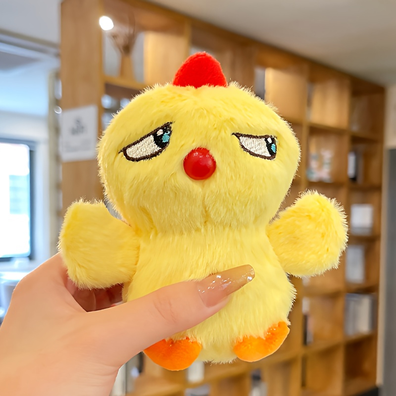 1 piece of proud yellow chicken plush pendant adapts to backpack/desktop/key ring backpack key chain essential decoration cure is cute pet carry-on with cute feeling dispels daily tiredness