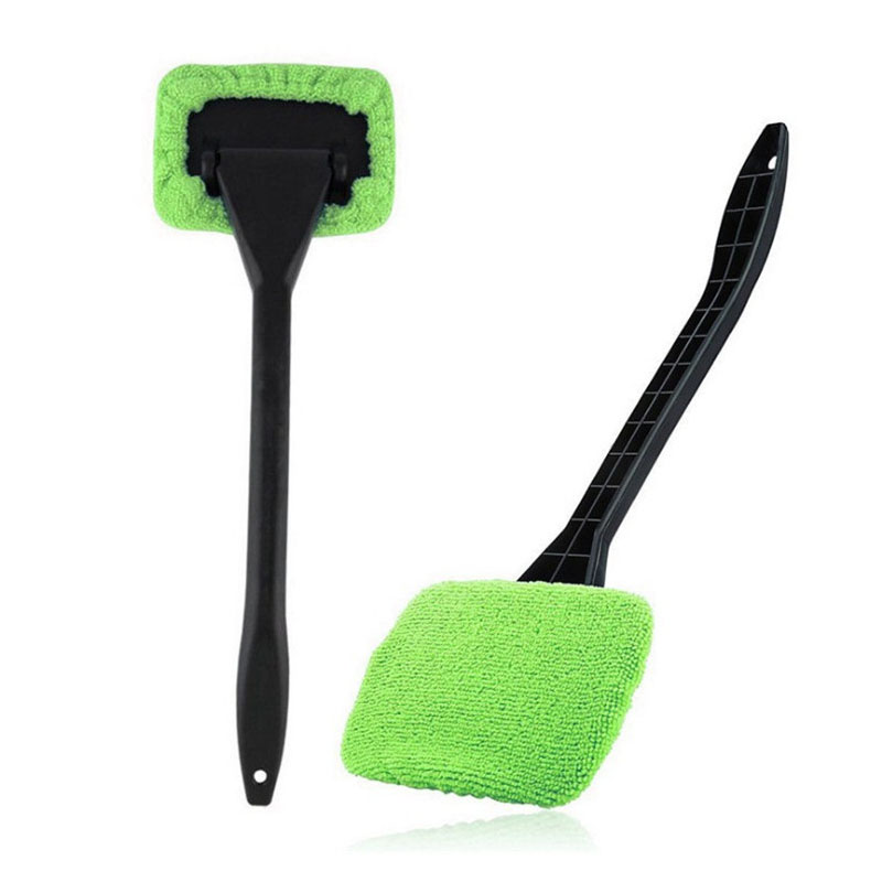 1 set of multi-scene cleaning brush for car interior, household gap, universal green plush cloth, strong adsorbability, long handle deep into dead corner, one brush to get multi-scene cleaning, practical and efficient!