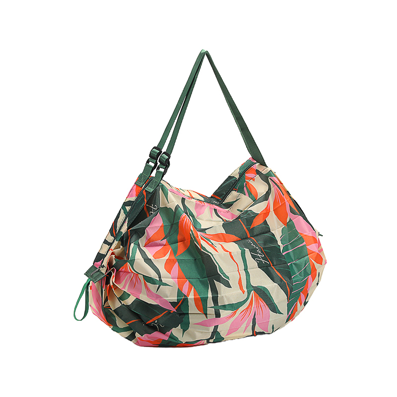 1件大容量可折叠购物袋 日常买菜、囤货刚需 折叠后小巧不占地 超大容量承重强 购物收纳高效兼顾”