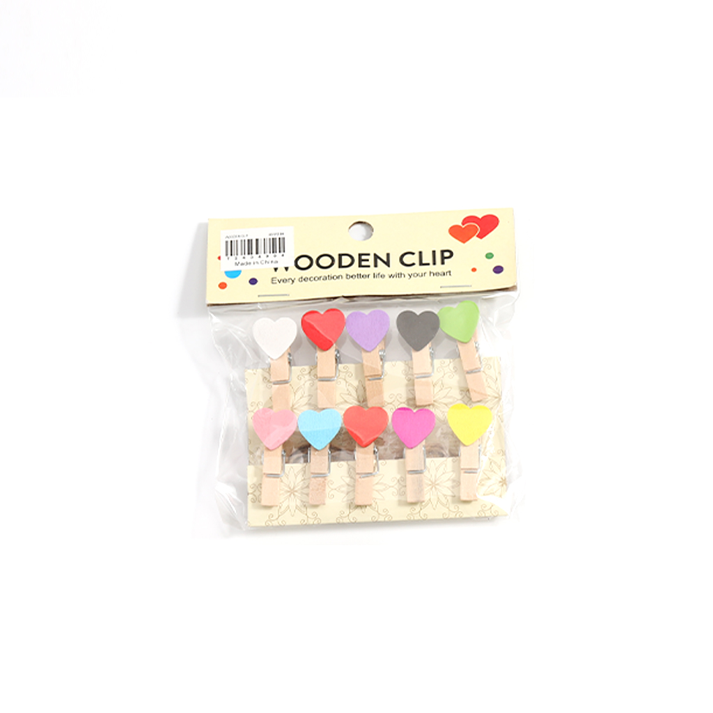 5pcs/10PCs multi-pattern creative wooden clip set is suitable for hand account DIY, photo wall decoration, children's handmade love/digital/car/fruit, adding creative interest to life