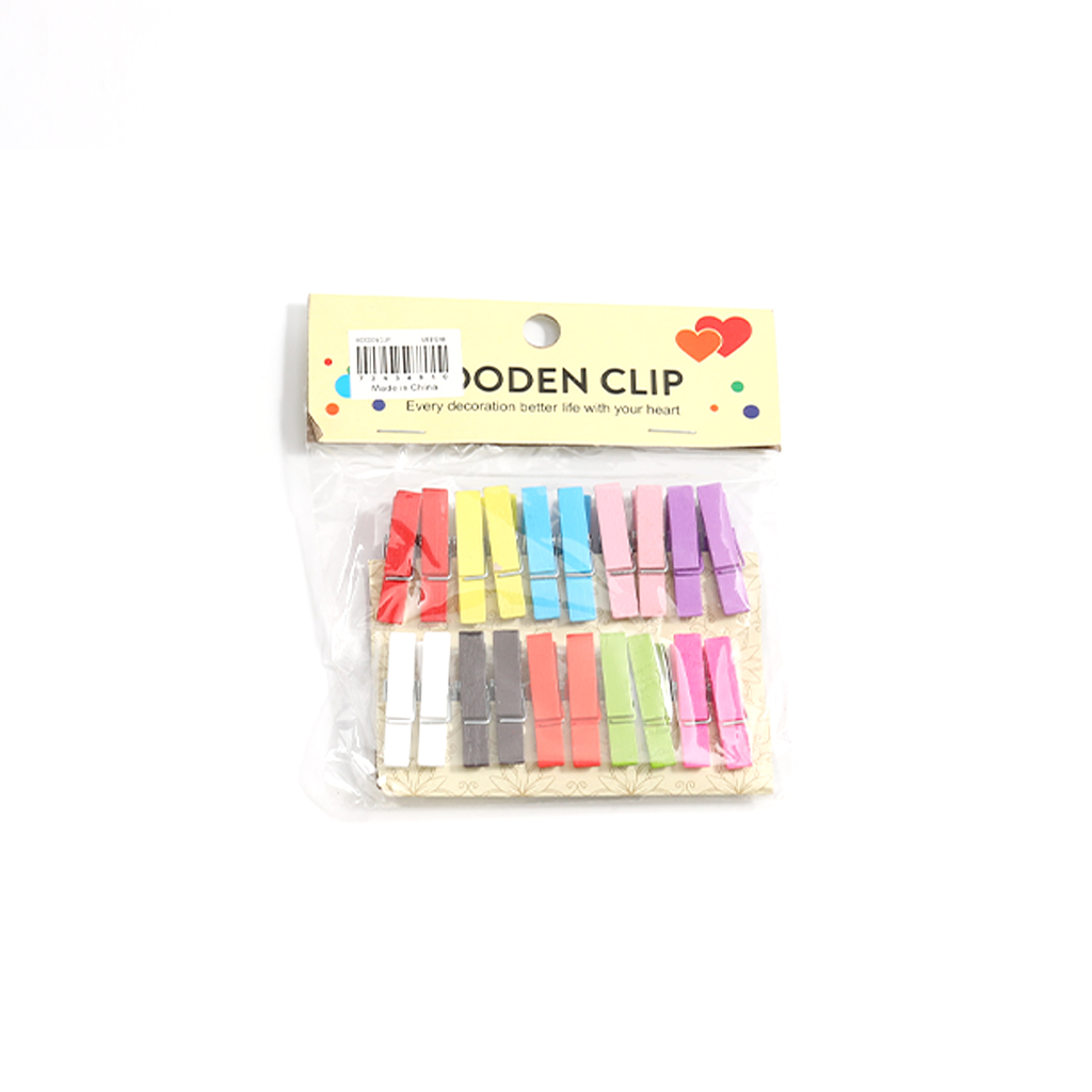 5pcs/10pcs多图案创意木质夹子套装 适用于手账 DIY、照片墙装饰、儿童手工 爱心 / 数字 / 汽车 / 水果多款 为生活添创意趣味