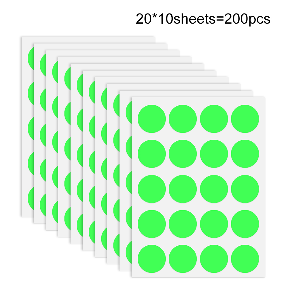 120pcs/200pcs/350pcs/800pcs多功能彩色圆点贴纸 适用于手账创作 儿童手工  办公标记 多色可选 + 圆形设计 轻松打造视觉亮点与实用分类