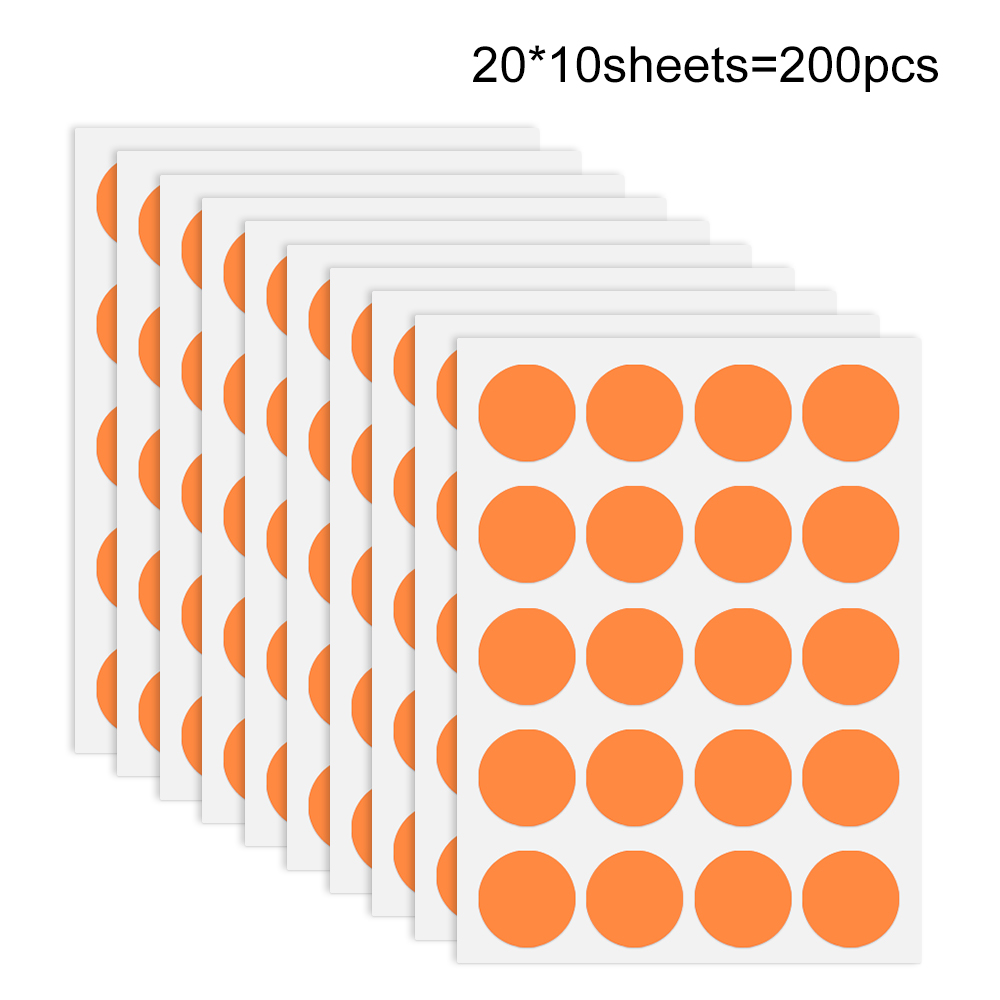 120pcs/200pcs/350pcs/800pcs多功能彩色圆点贴纸 适用于手账创作 儿童手工  办公标记 多色可选 + 圆形设计 轻松打造视觉亮点与实用分类