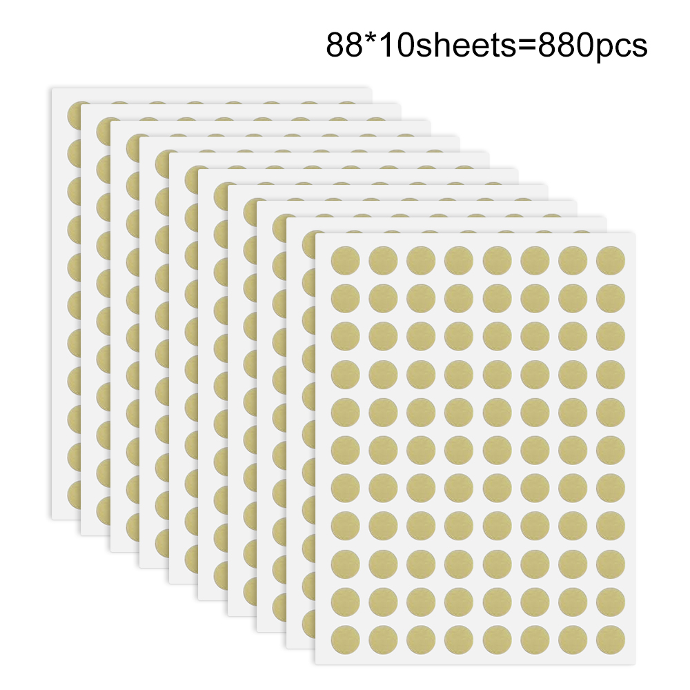 120pcs/200pcs/350pcs/800pcs多功能彩色圆点贴纸 适用于手账创作 儿童手工  办公标记 多色可选 + 圆形设计 轻松打造视觉亮点与实用分类