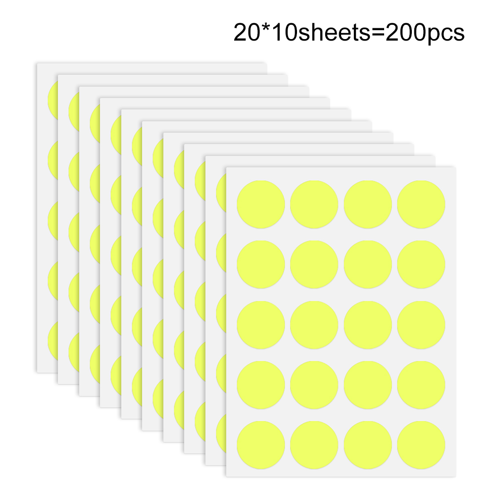 120pcs/200pcs/350pcs/800pcs多功能彩色圆点贴纸 适用于手账创作 儿童手工  办公标记 多色可选 + 圆形设计 轻松打造视觉亮点与实用分类