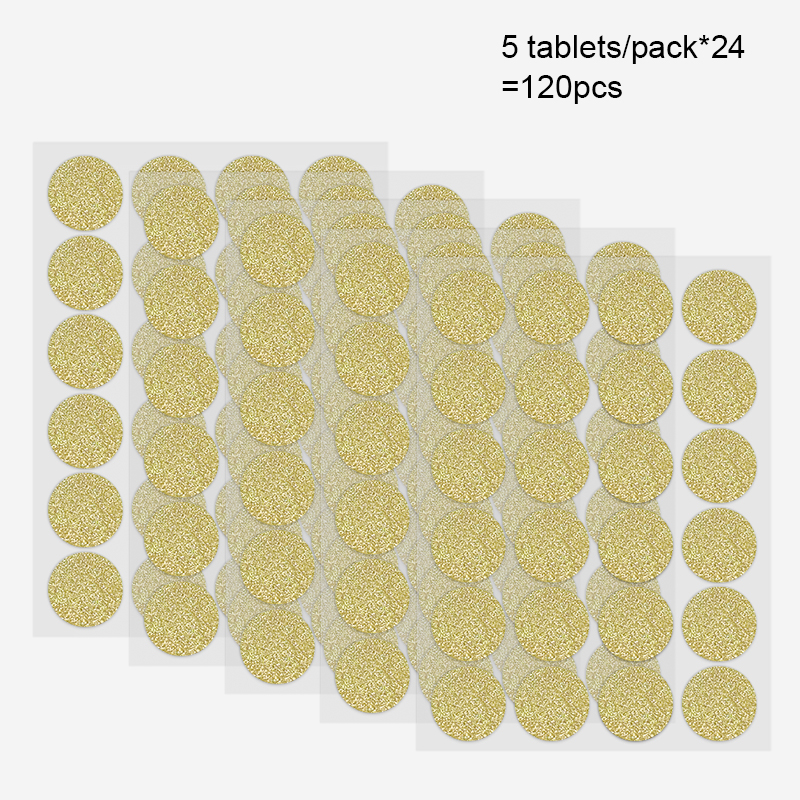 一套多规格金银闪粉造型贴纸套装 用于手工 DIY 节日装饰 手账创作 星星 + 圆形 + 爱心多造型 闪粉质感点亮创意作品