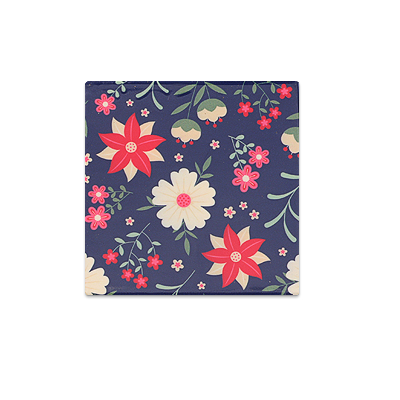 1 piece of flower retro style coaster is suitable for daily home drinking water, artistic coffee corner building, gift-giving heart expression non-slip anti-scalding desktop aesthetics with practicality and decoration