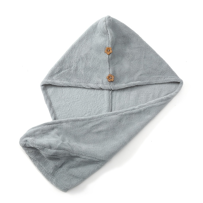 1件超强吸水干发帽 适用于日常洗头后快速干发 改善毛躁 告别吹风机损伤 柔顺护发好选择