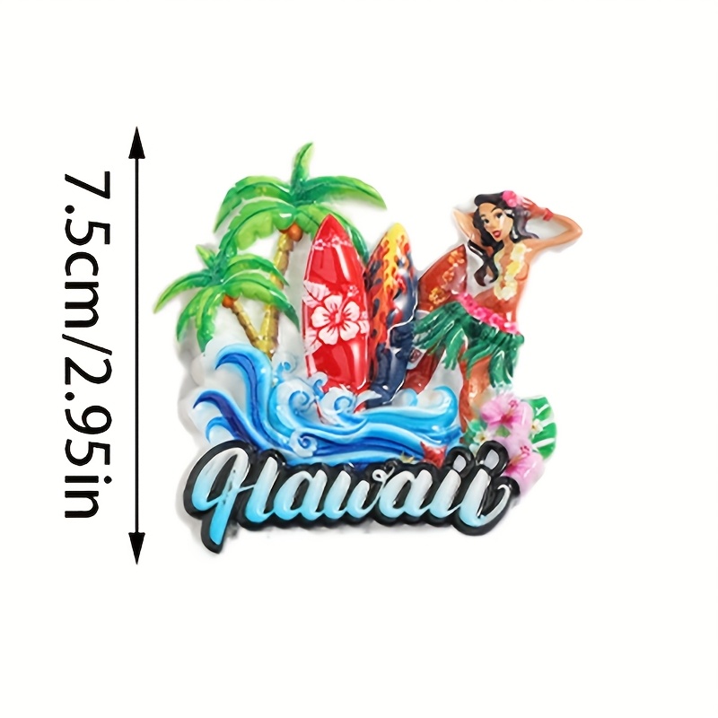 1pc landmark American refrigerator sticker, design of Times Square and New York, colorful kitchen decoration, suitable for holiday gifts