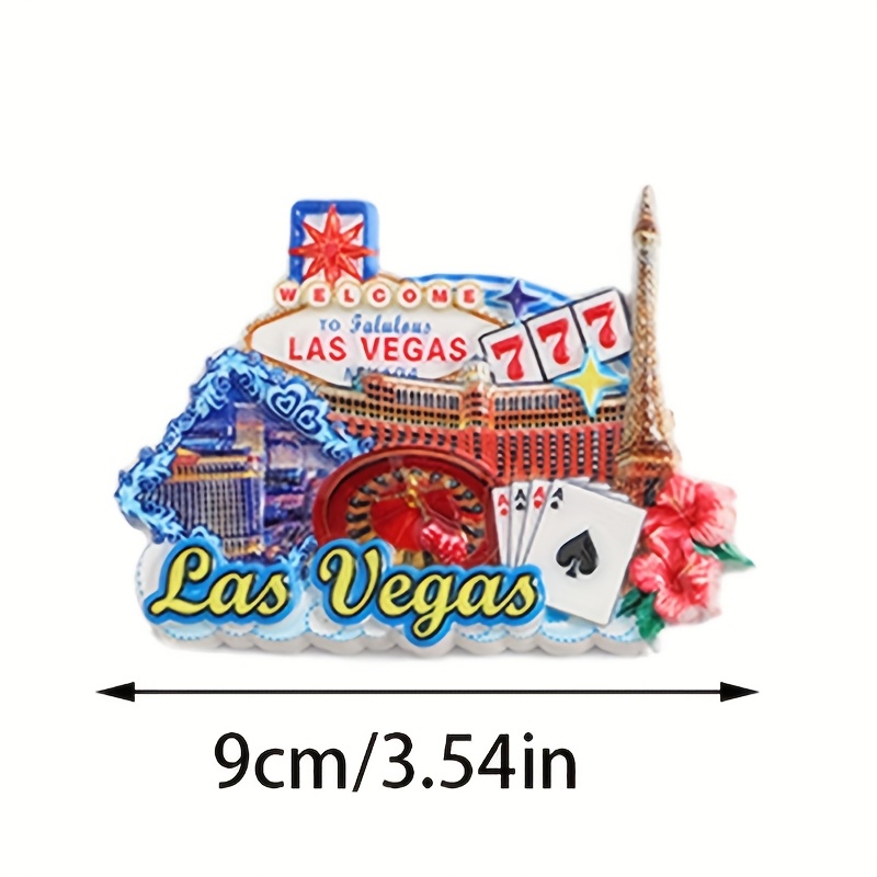 建筑标志的 3D 冰箱贴纸，树脂材质的旅行纪念品，适合厨房装饰，适合圣诞节、万圣节、复活节、感恩节和独立日