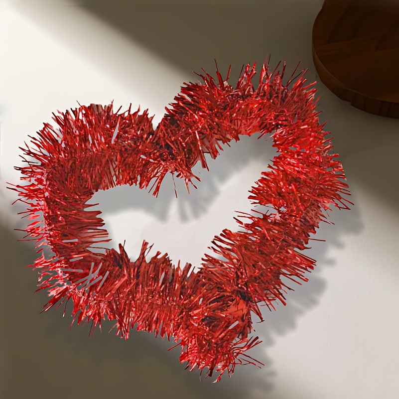 毛绒条拉花 彩色条带彩带生日派对装饰氛围布置 圣诞平安夜装饰用品