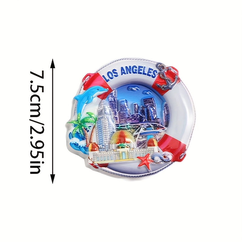 美国城市地标性冰箱贴，家庭和办公室装饰的理想选择，送给家人和朋友的完美礼物和旅行纪 念品