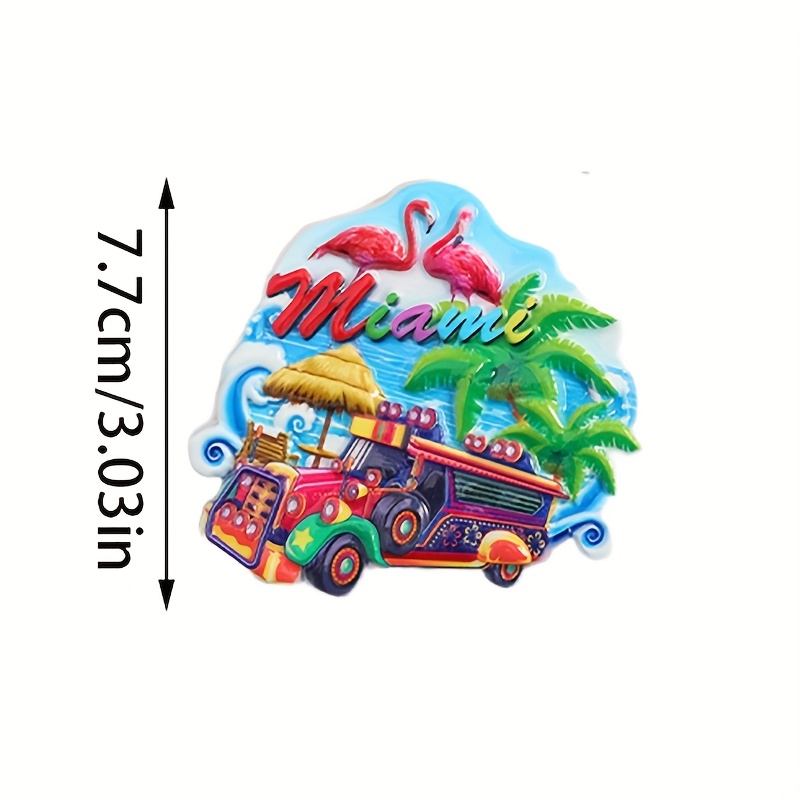 Landmark refrigerator stickers in American cities, ideal for home and office decoration, perfect gifts and travel souvenirs for family and friends