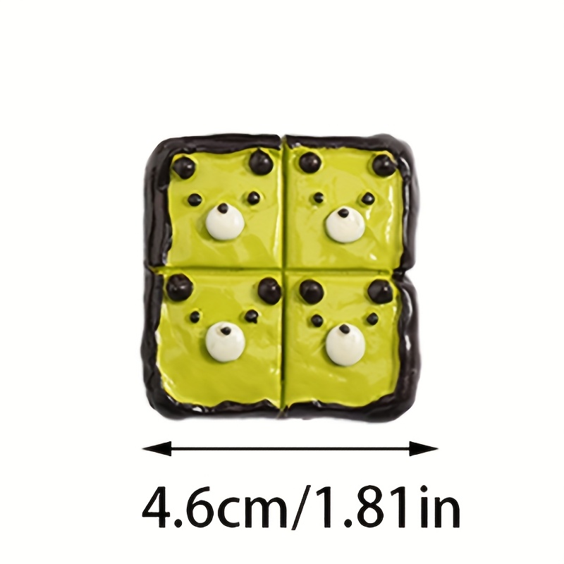 美味食物主题冰箱贴，各种迷你食物模型，包括蛋糕、蛋挞和牛角包，适合 DIY 工艺品和家居 装饰