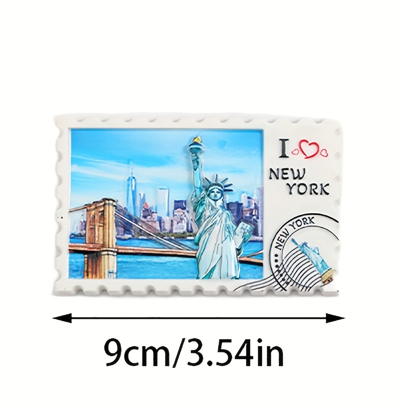 1件独特国家旅游纪念品冰箱贴，完美适用于厨房和卧室装饰，节日理想礼物