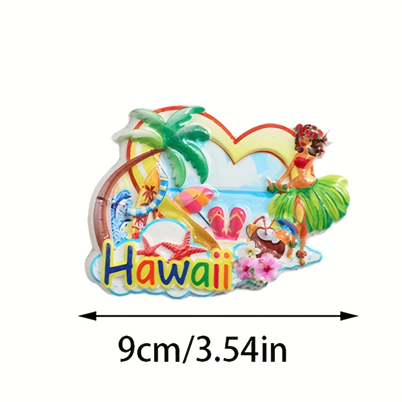 1件独特国家旅游纪念品冰箱贴，完美适用于厨房和卧室装饰，节日理想礼物