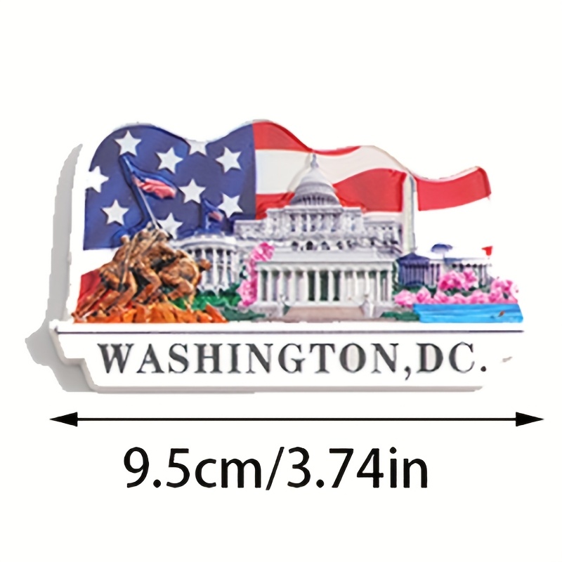 1 city building refrigerator sticker creative home decoration sticker souvenir gift, suitable for refrigerator and whiteboard