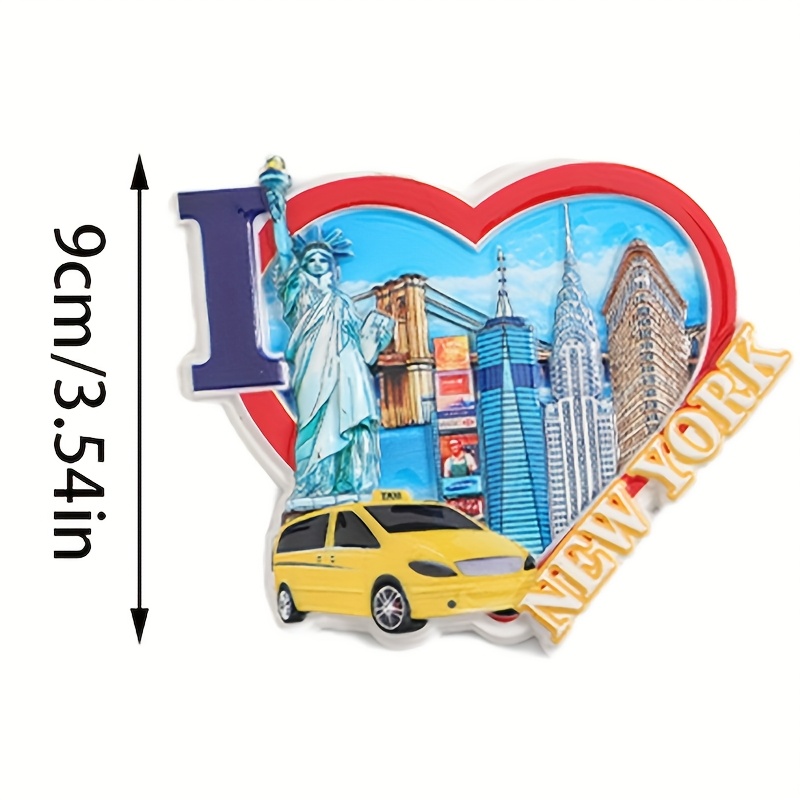 以城市为主题的创意DIY创意冰箱磁铁装饰，是旅行纪念品