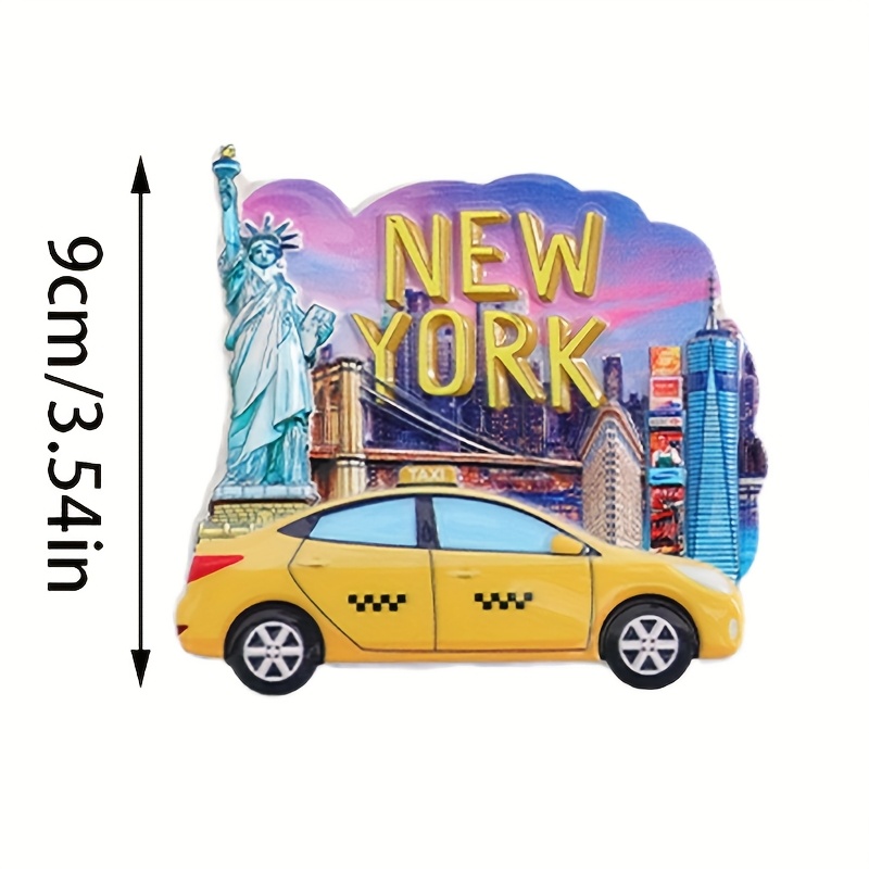 以城市为主题的创意DIY创意冰箱磁铁装饰，是旅行纪念品