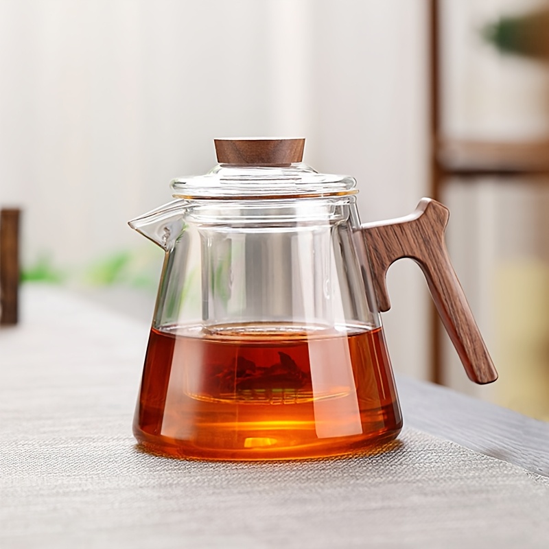 1 pc玻璃茶壶套装，耐高温茶壶，家用茶具，中式茶壶套装，单壶，电饭煲茶具，家庭餐厅办公室，茶具配件