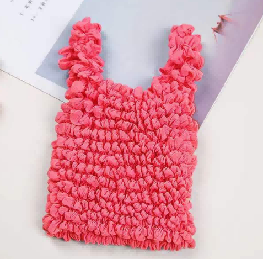 1pc多功能魔术弹力袋，手持式褶皱袋，菠萝袋，便携式折叠袋，收缩收纳袋，环保购物袋，大容量收纳袋 超市购物