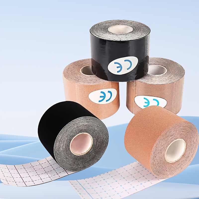 乳房胶带 - 乳房提升带 ，硅胶乳房可重复使用粘合文胸，胶带适用于大乳房 A-G 罩杯，肤色/黑色/咖色