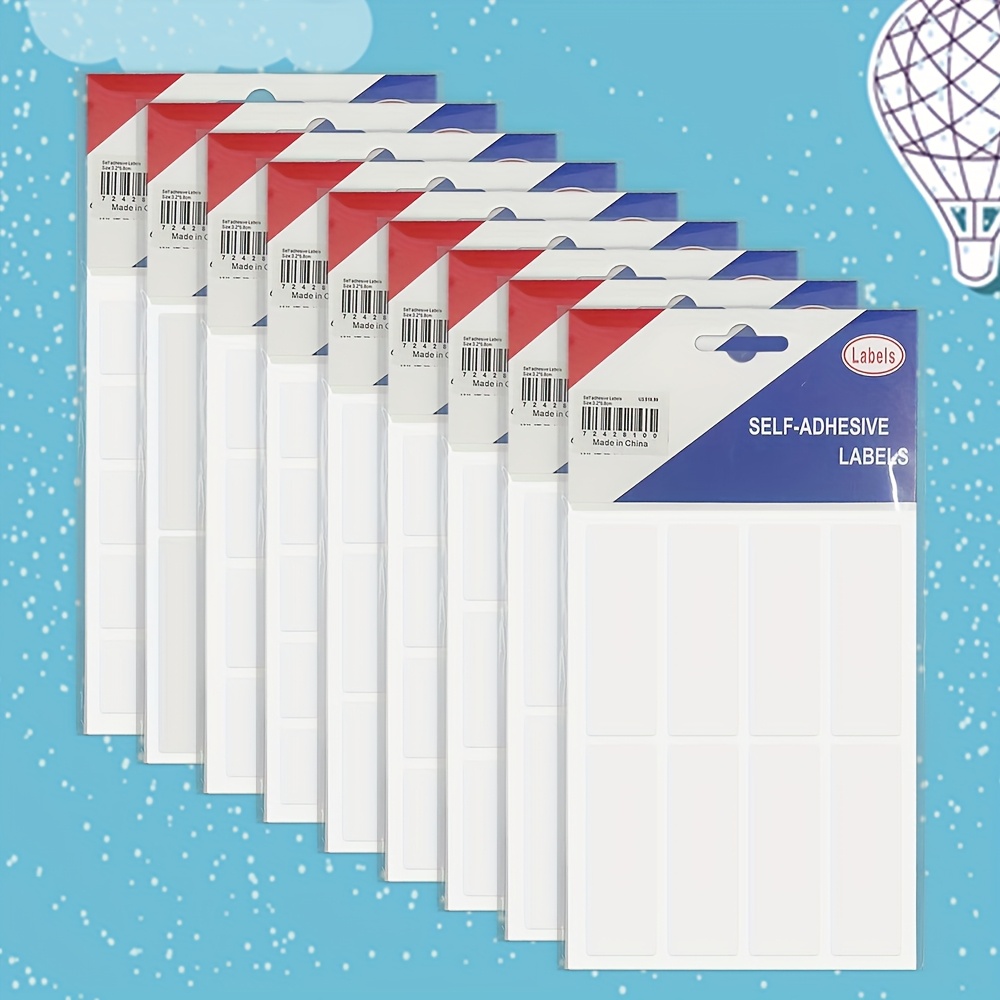 10 sheets/pack of white label stickers, self-adhesive folder labels, very suitable for organizing documents, flat permanent adhesive, office supplies self-adhesive labels, folder label stickers