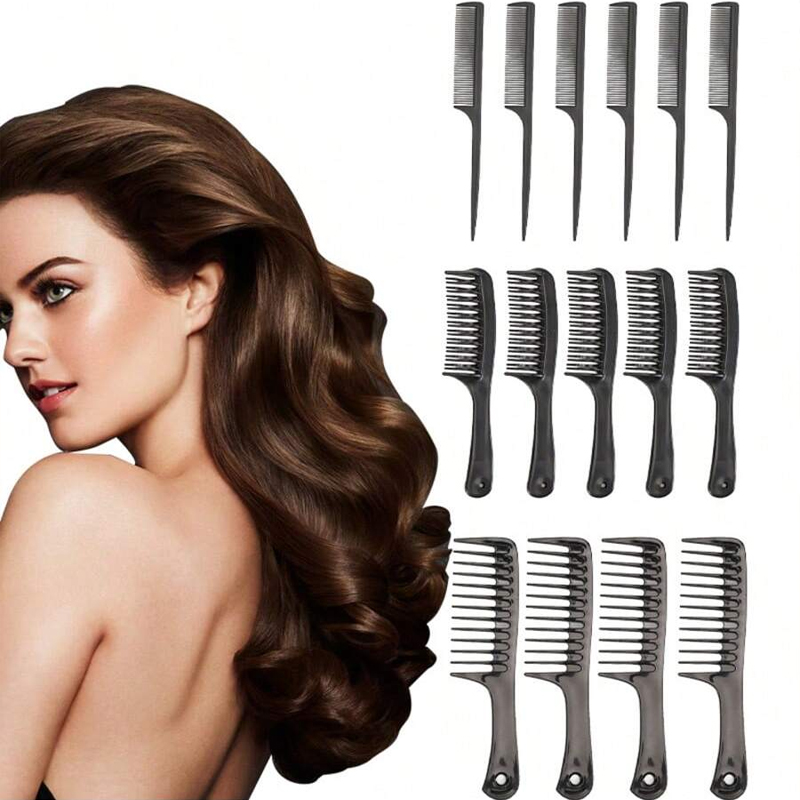 Three-piece professional hairdressing comb set, suitable for all kinds of hairstyles, is a must-have for hairdressers.