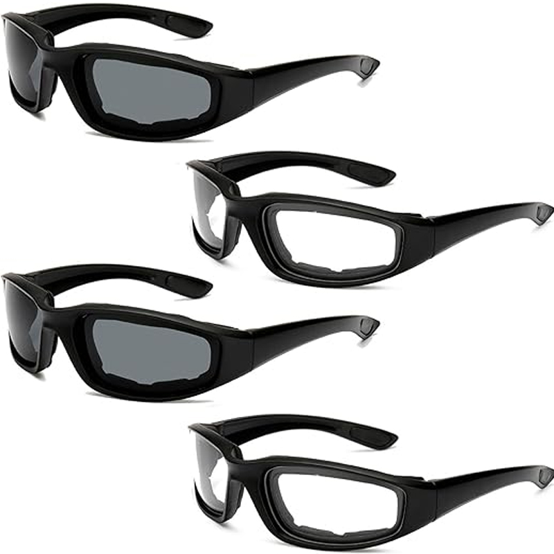 4-piece cycling goggles anti-fog, sand, wind and dust motorcycle goggles outdoor cycling sports goggles