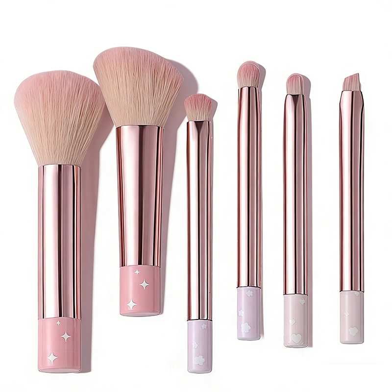 妆刷套装 - 软质聚酯纤维刷毛，打造完美妆容，无致敏性刷毛，适用于所有肤质