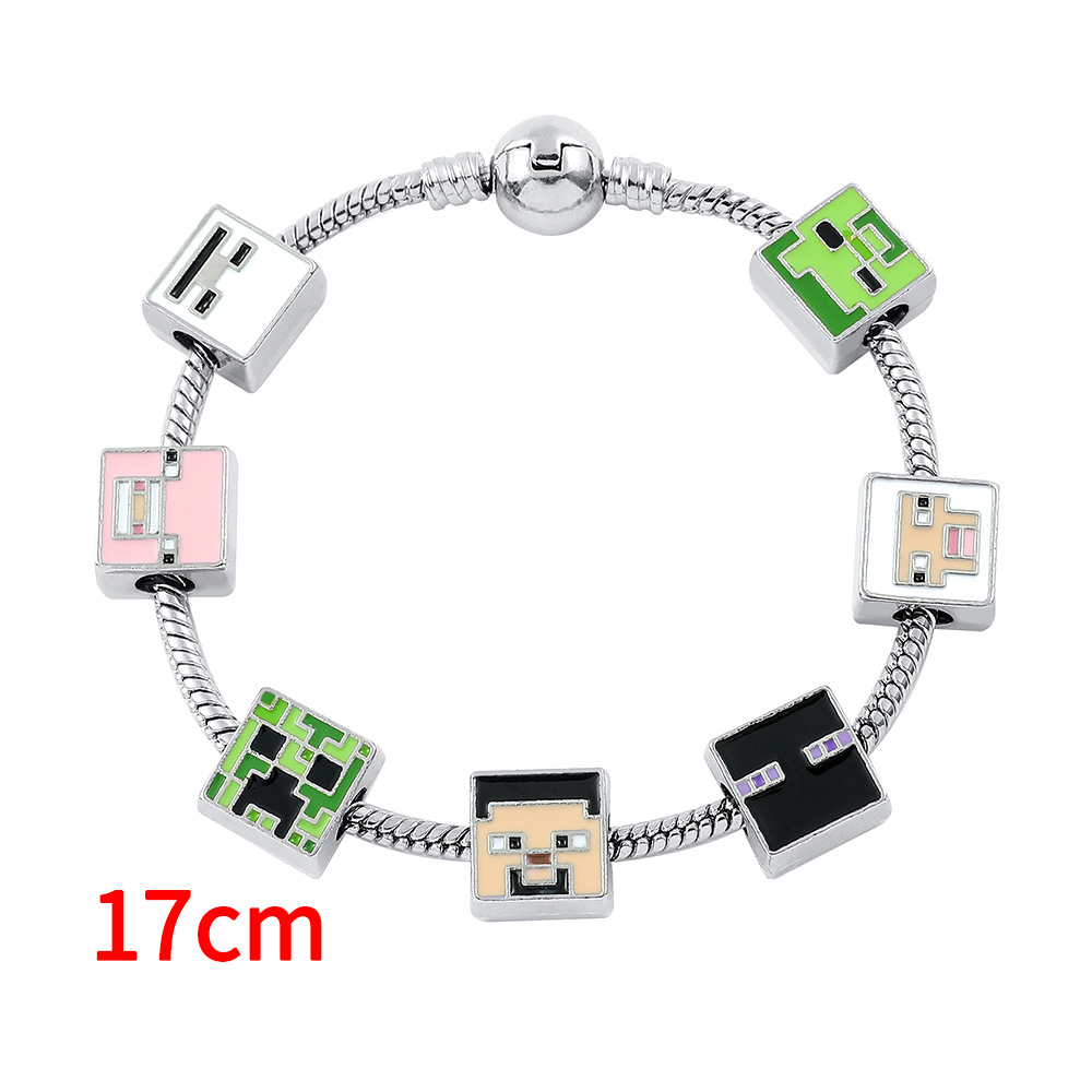新款欧美游戏周边我的世界Minecraft潘家多拉diy串珠手链饰品