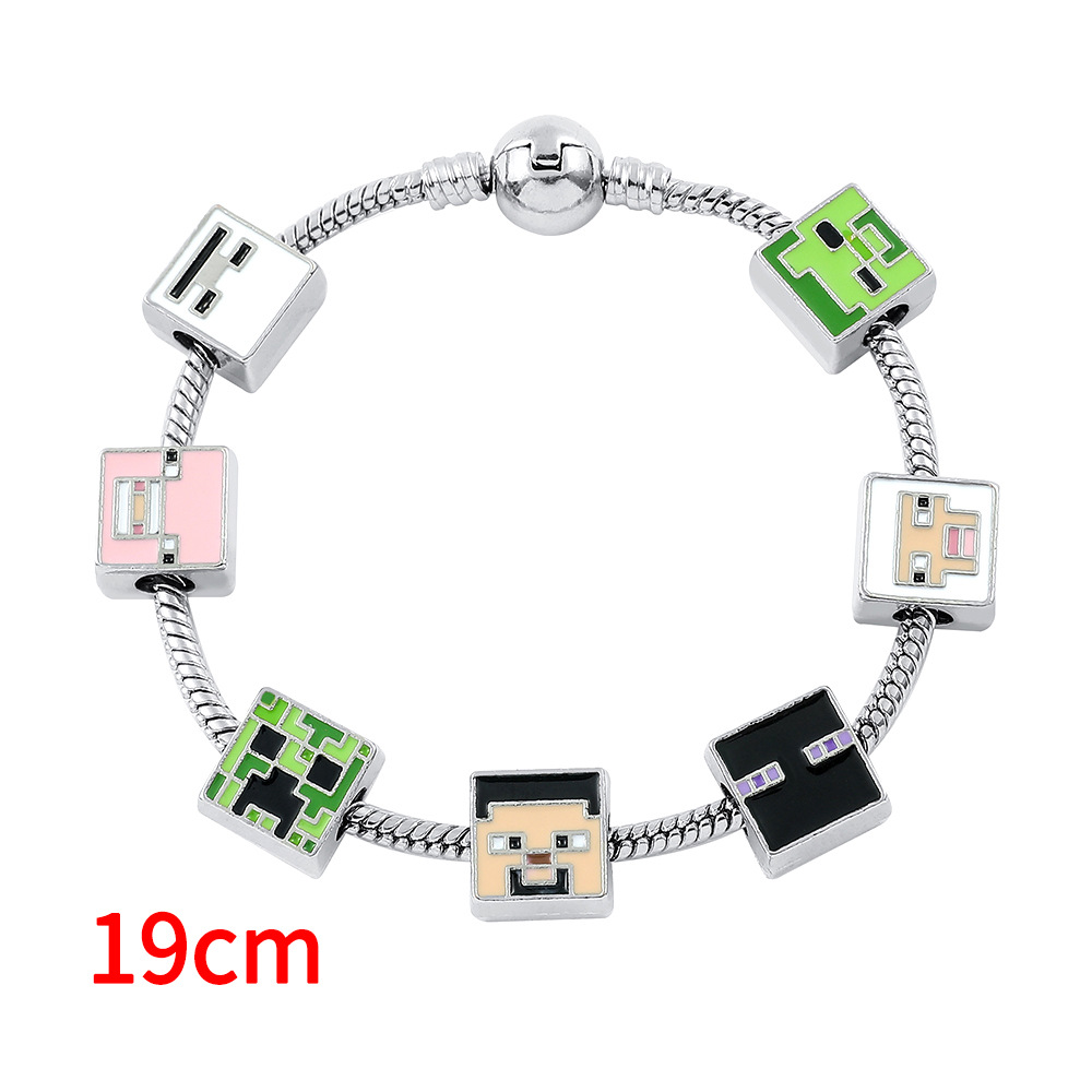 新款欧美游戏周边我的世界Minecraft潘家多拉diy串珠手链饰品