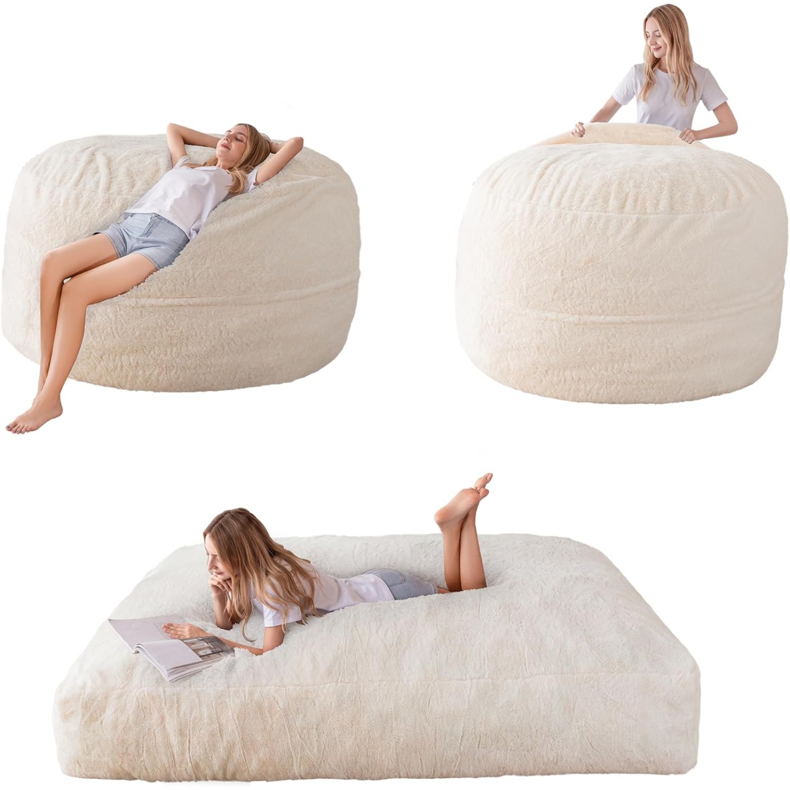 Single chair bean bag bed