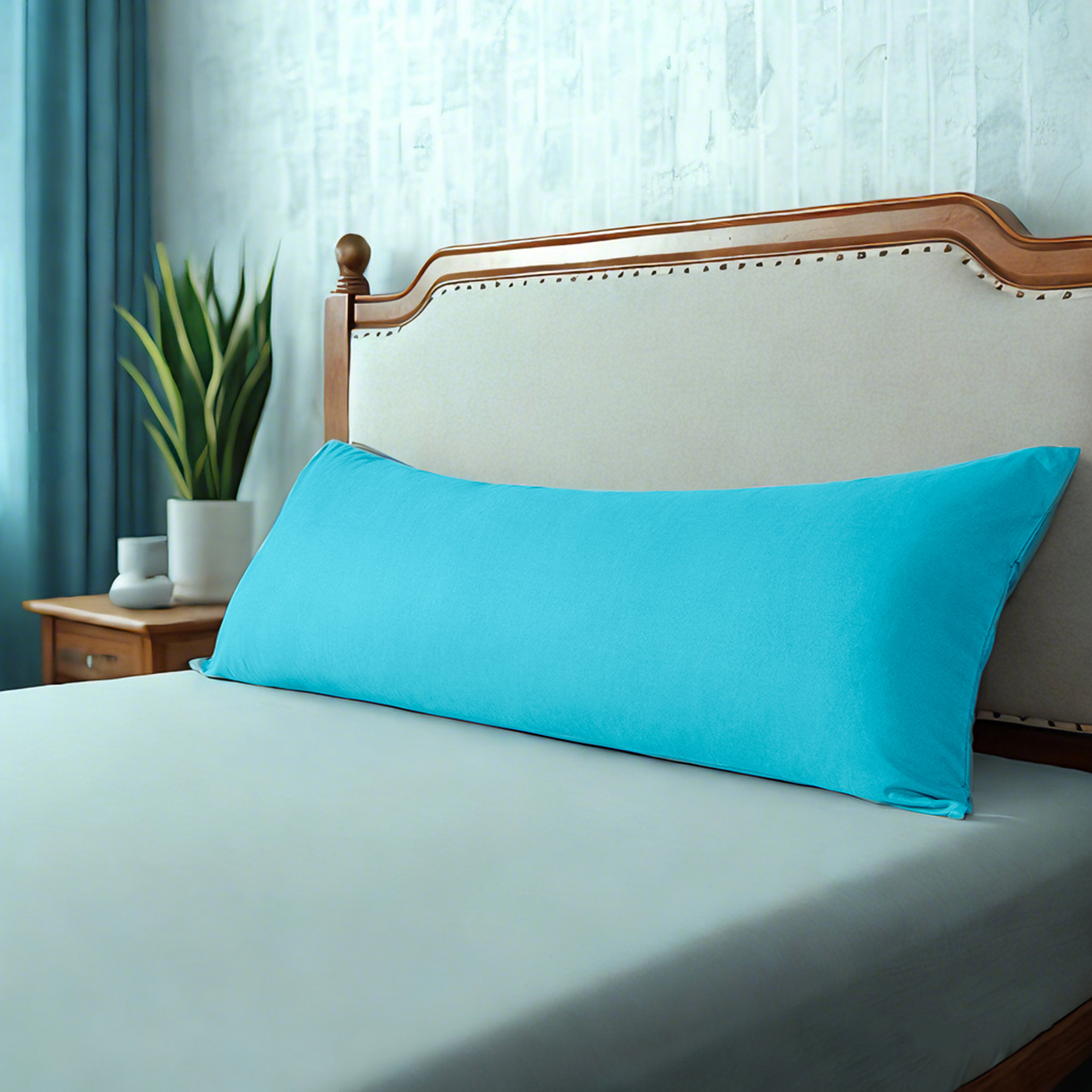 1 Microfiber Body Pillowcase, Soft, Wrinkle-Free, Fade and Stain-Resistant Pillow Case with Envelope Closure, 20x54 Inches