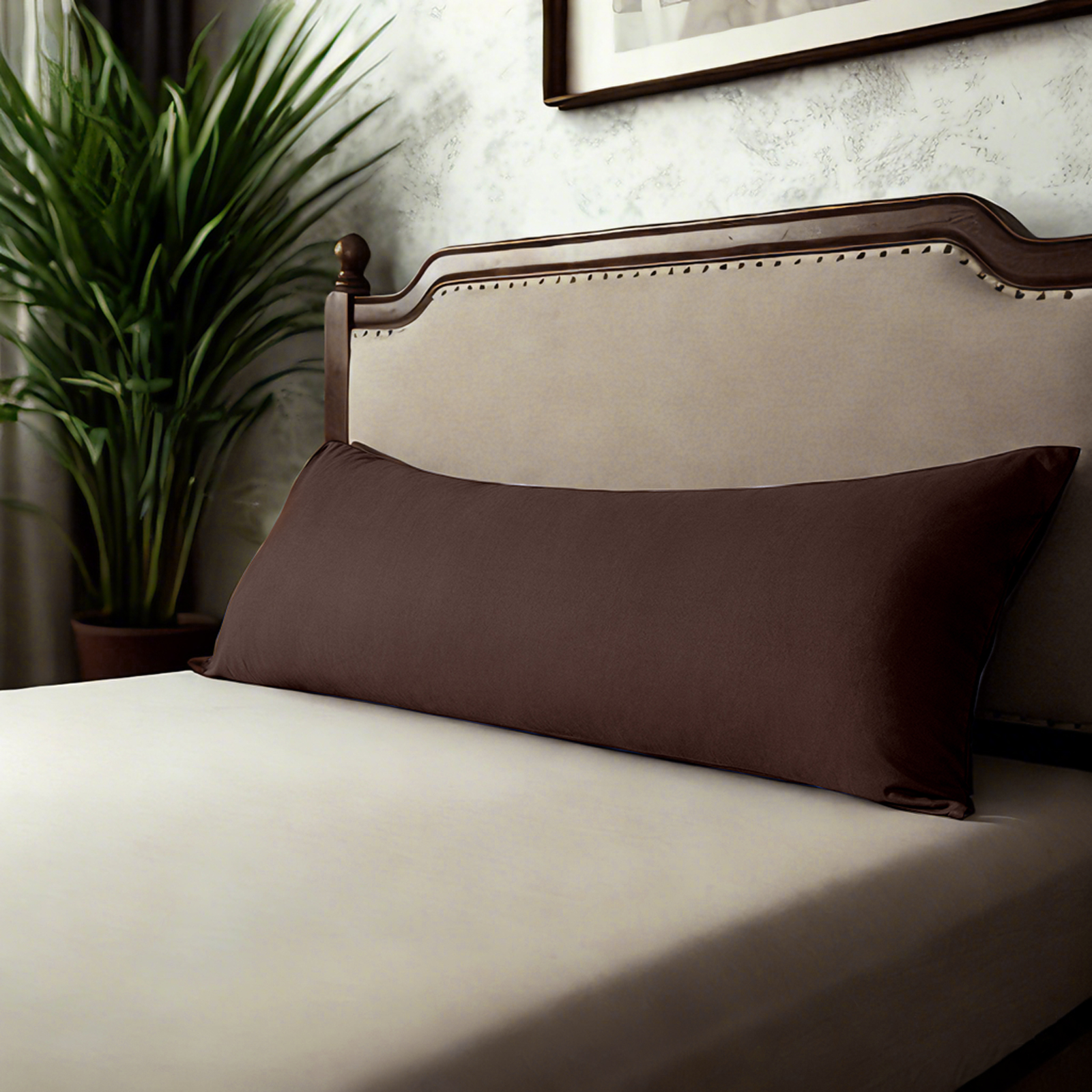 1个超细纤维身体枕套，柔软抗皱，防褪色防污渍，信封式封口，20x54英寸