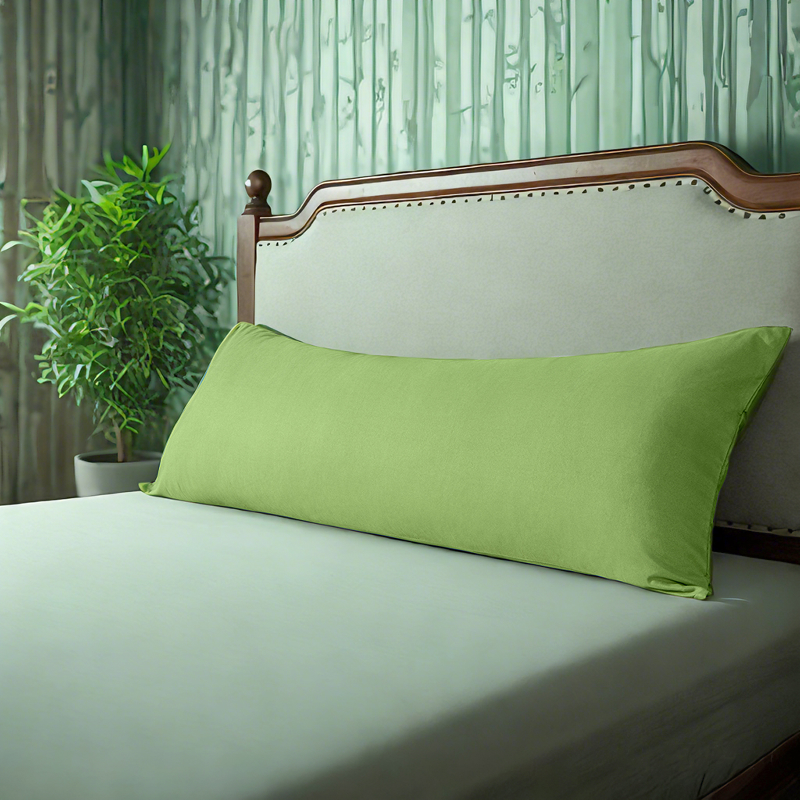 1 Microfiber Body Pillowcase, Soft, Wrinkle-Free, Fade and Stain-Resistant Pillow Case with Envelope Closure, 20x54 Inches