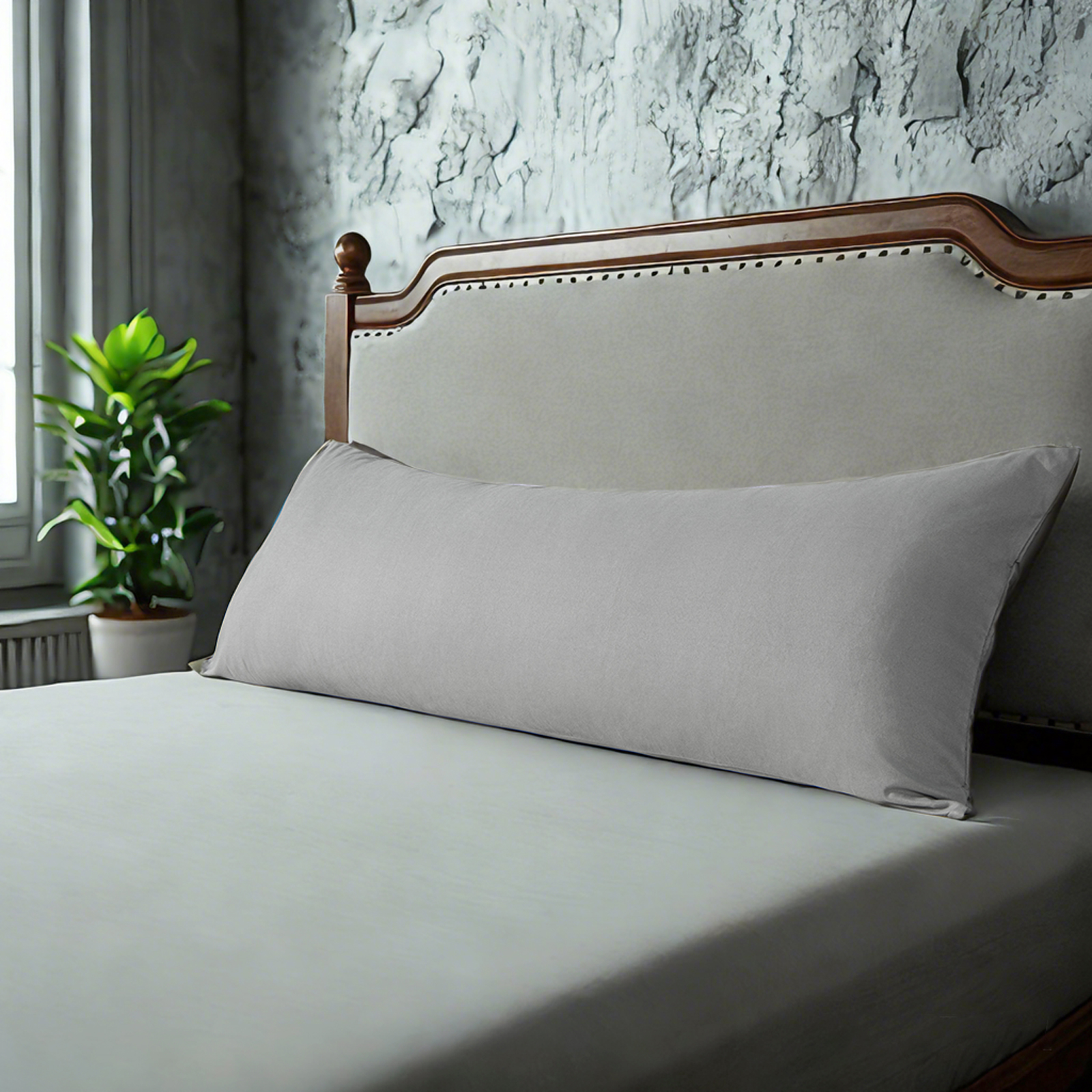 1 Microfiber Body Pillowcase, Soft, Wrinkle-Free, Fade and Stain-Resistant Pillow Case with Envelope Closure, 20x54 Inches