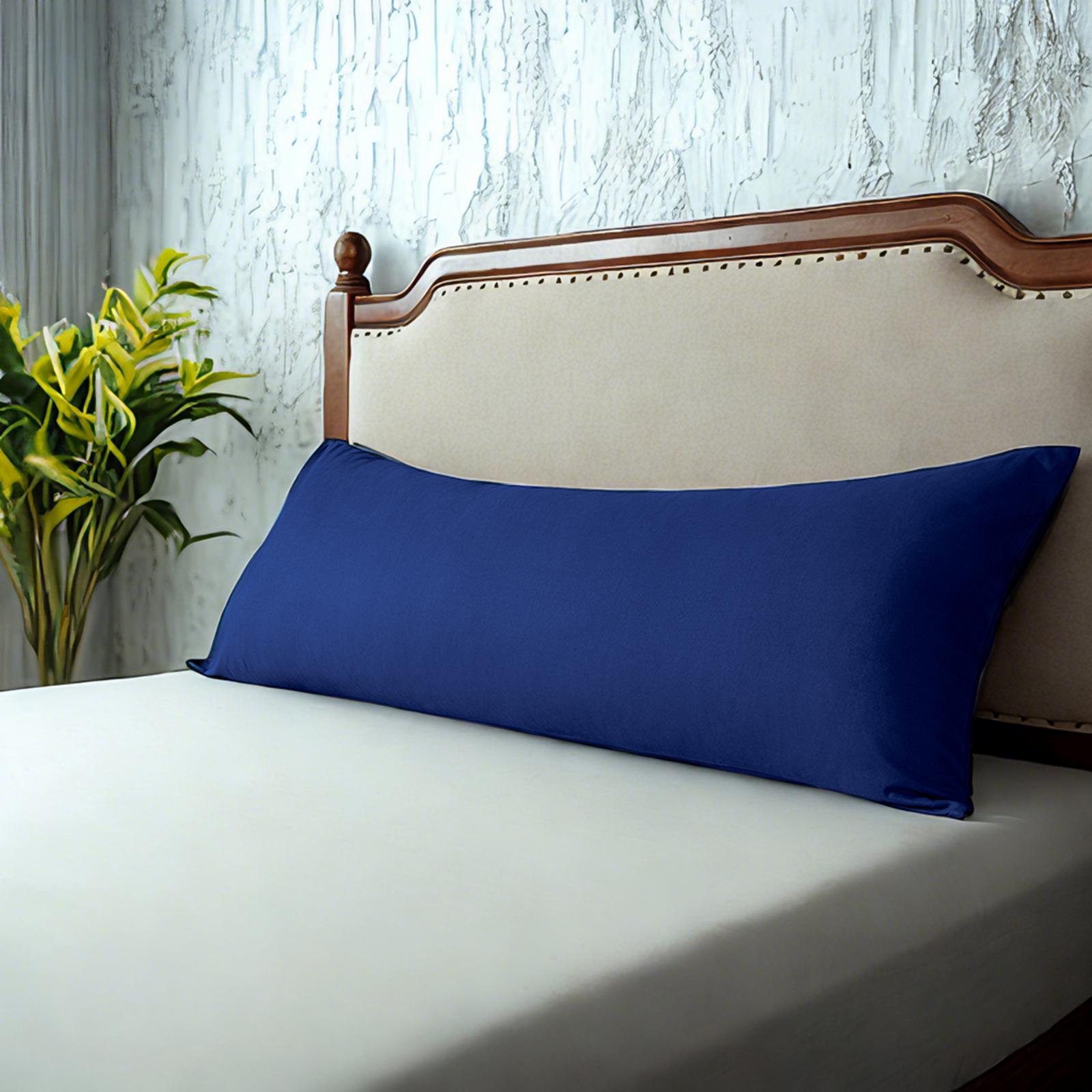 1 Microfiber Body Pillowcase, Soft, Wrinkle-Free, Fade and Stain-Resistant Pillow Case with Envelope Closure, 20x54 Inches